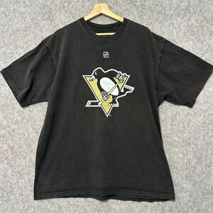 Reebok NHL Pittsburgh Penguins Sidney Crosby 87 T-Shirt Mens XL Black Hockey